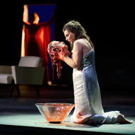 Ambur Braid as Salome (front) and Karita Mattila as Herodias (back) in the Canadian Ope